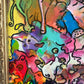 Original Abstract Painting Serg Graff "Creature Parades Surreal Fantasy Art, COA