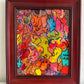 Serg Graff "Golden Comb" Abstract Acrylic Painting Framed Outsider Art COA