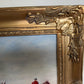 Original Fox Hunting Oil Painting Signed English Hunt Horses Hounds Framed