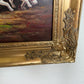 Original Fox Hunting Oil Painting Signed English Hunt Horses Hounds Framed