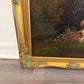 Miklós Santhó (Hungarian, 1869–1932) Antique Oil on board Painting Faun Maidens