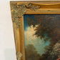 Miklós Santhó (Hungarian, 1869–1932) Antique Oil on board Painting Faun Maidens