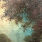 Miklós Santhó (Hungarian, 1869–1932) Antique Oil on board Painting Faun Maidens