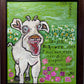 Original Painting on Board in Cartoon Style by Serg Graff "Funny Lamb", COA