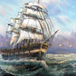 Signed Original oil painting on canvas Seascape Gold Frame Maritime Nautical Art