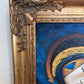 Original Cubist Oil Painting – Lovers with Heart – Signed Tylor – Gold Frame