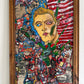 Large Serg Graff "American Legend" Mixed Media Original Contemporary Painting