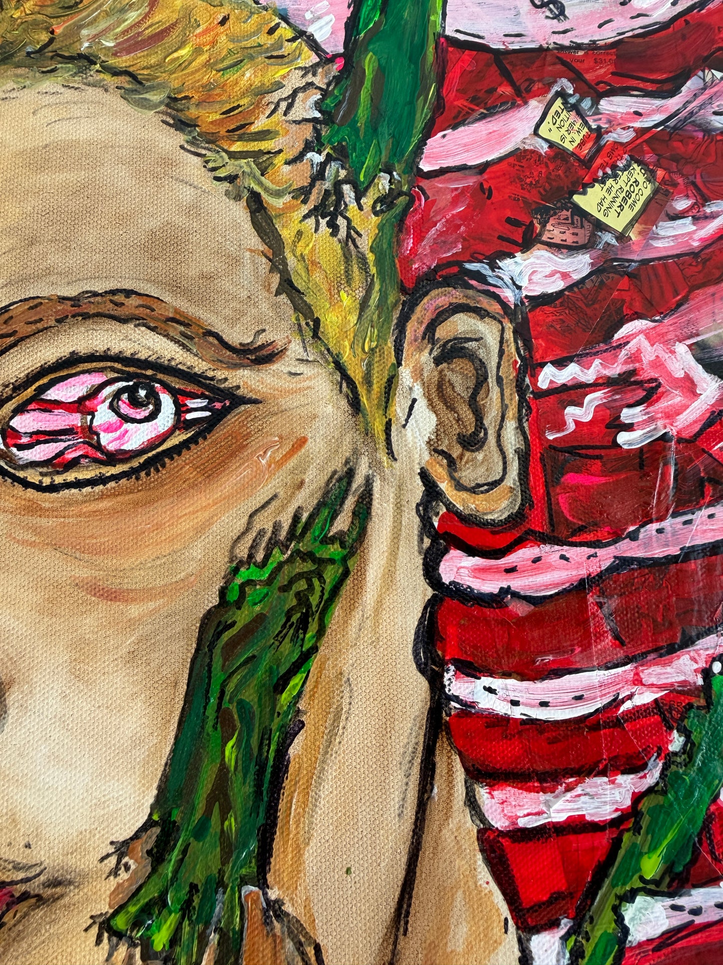 Large Serg Graff "American Legend" Mixed Media Original Contemporary Painting