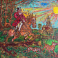 Serg Graff "Fine Hunt" Large Original Oil Painting European Equestrian Art, COA