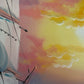 Original Marine Oil Painting Tall Ship on Open Sea Nautical Seascape Gold Frame