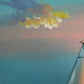 Original Marine Oil Painting Tall Ship on Open Sea Nautical Seascape Gold Frame
