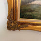 W. Larsen Original Fox Hunting Oil Painting English Hunt Horses Hounds Framed