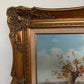W. Larsen Original Fox Hunting Oil Painting English Hunt Horses Hounds Framed
