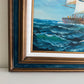 K. Dossi Original Sailing Ship Oil Painting, Nautical Seascape, Maritime Art