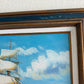 K. Dossi Original Sailing Ship Oil Painting, Nautical Seascape, Maritime Art