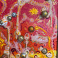 Original Mixed Media Abstract painting by Serg Graff, "Golden Balls" , COA