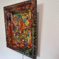 Original Mixed Media Abstract painting by Serg Graff, "Gold Storm" , COA