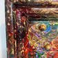Original Mixed Media Abstract painting by Serg Graff, "Gold Storm" , COA