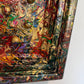 Original Mixed Media Abstract painting by Serg Graff, "Gold Storm" , COA