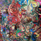 Original Mixed Media Abstract painting by Serg Graff, "Gold Storm" , COA