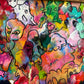 Original Abstract Painting Serg Graff "Pareidolia" Surreal Fantasy Artwork, COA