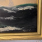 Large Antique T. BAILEY Original Oil Painting on canvas, Seascape, Framed