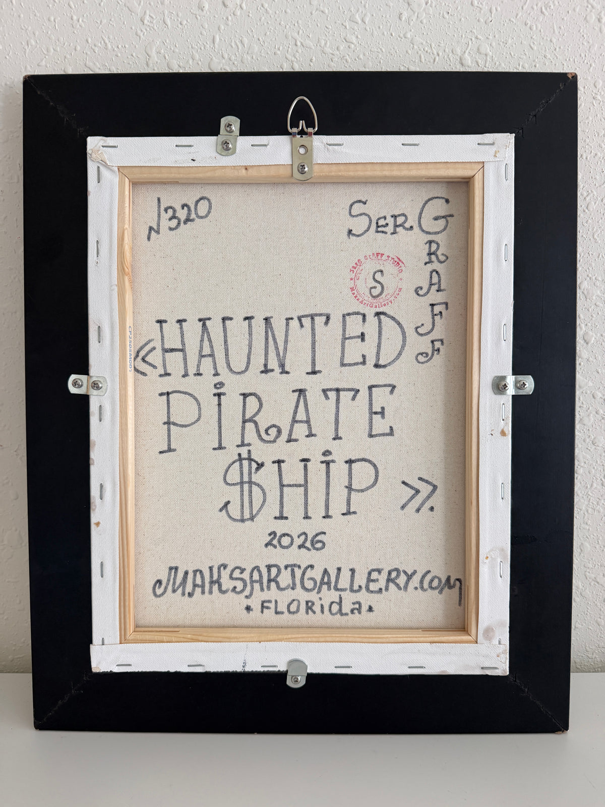 Serg Graff "Haunted Pirate Ship" Original Acrylic Painting Fantasy Maritime Art