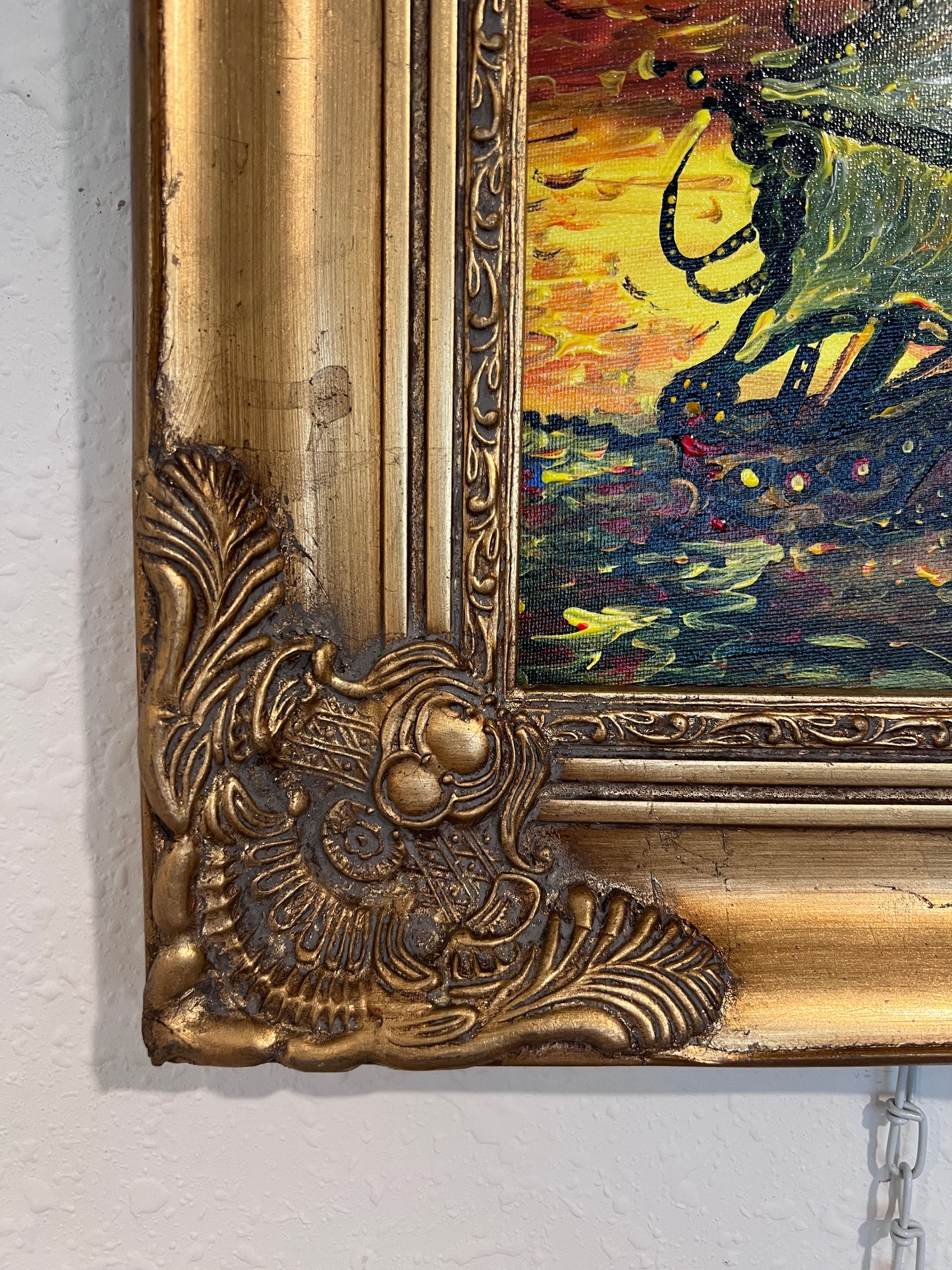 Original Acrylic painting by Serg Graff, Seascape Titled "Eclipse" , COA