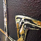 Set of 2 Textured Abstract Paintings Modern Contemporary Wall Art Decor Red Gold