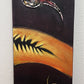Set of 2 Textured Abstract Paintings Modern Contemporary Wall Art Decor Red Gold