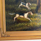 Large Vintage Oil Painting English Fox Hunt Horses Hounds Hunting Scene Art