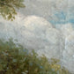 Large Vintage Oil Painting English Fox Hunt Horses Hounds Hunting Scene Art
