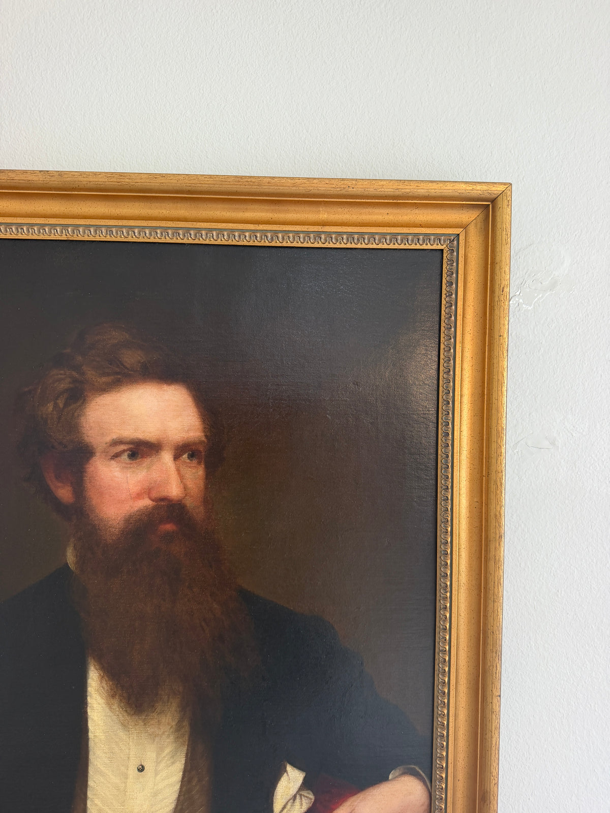ORIGINAL 1860 Famous American Artist Henry Peters Gray (1819-1877) antique oil on canvas, portrait