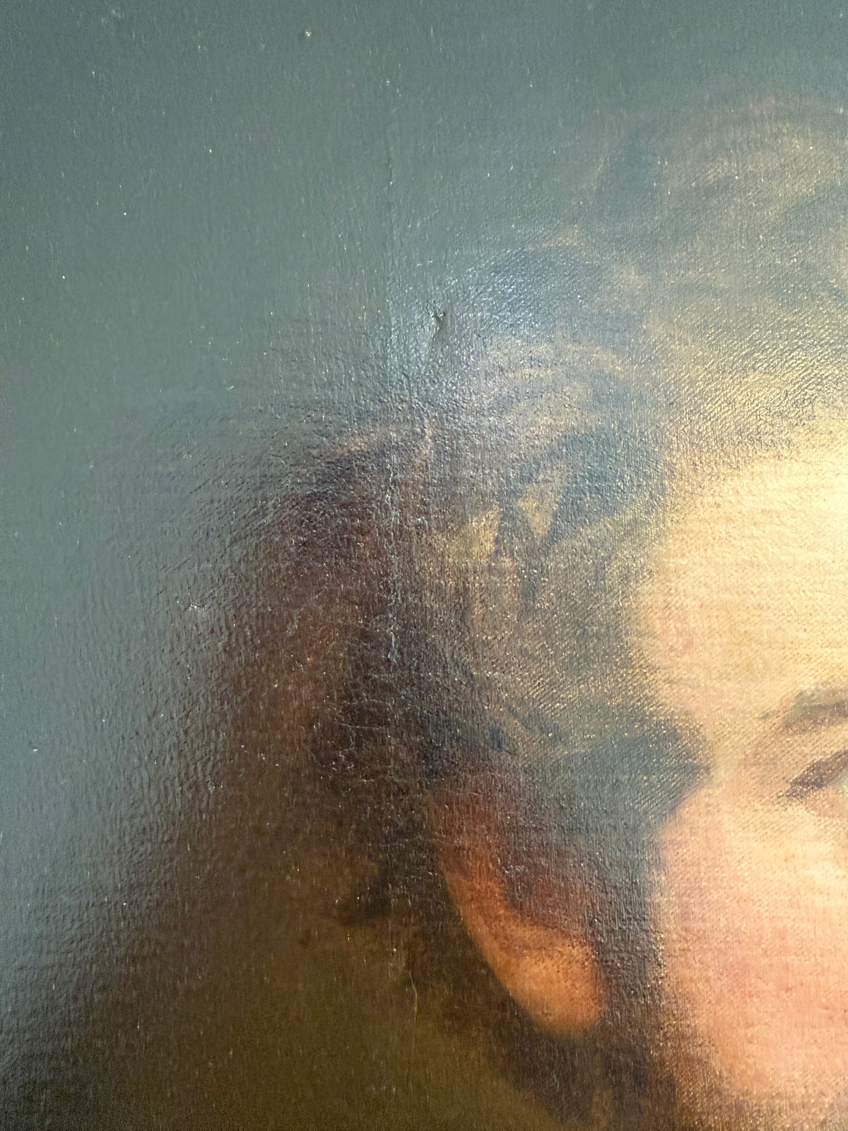 ORIGINAL 1860 Famous American Artist Henry Peters Gray (1819-1877) antique oil on canvas, portrait