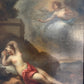 Late 17th Century European Baroque Oil Painting of Goddess and Cherub, Framed