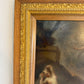 Late 17th Century European Baroque Oil Painting of Goddess and Cherub, Framed