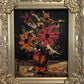Morris Katz Floral Still Life Oil Painting Palette Knife Technique Gold Frame