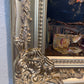Morris Katz Floral Still Life Oil Painting Palette Knife Technique Gold Frame