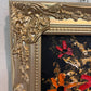 Morris Katz Floral Still Life Oil Painting Palette Knife Technique Gold Frame