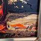 Morris Katz Floral Still Life Oil Painting Palette Knife Technique Gold Frame