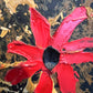 Morris Katz Floral Still Life Oil Painting Palette Knife Technique Gold Frame