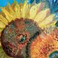 Modern Sunflowers Still Life Acrylic Painting in Van Gogh Style Signed 2025