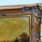 Large Vintage Oil Painting English Fox Hunt Horses Hounds Hunting Scene Signed