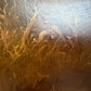 Large Vintage Oil Painting English Fox Hunt Horses Hounds Hunting Scene Signed