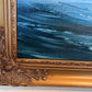 Listed Artist Hewett Jackson Original Oil Painting | Tall Ship Seascape | Framed