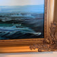 Listed Artist Hewett Jackson Original Oil Painting | Tall Ship Seascape | Framed