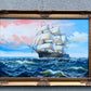 Original Marine Oil Painting Tall Ship on Open Sea | Nautical Seascape Art