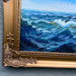 Original Marine Oil Painting Tall Ship on Open Sea | Nautical Seascape Art