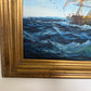 K.Dossi Original Sailing Ship Oil Painting, Nautical Seascape, Maritime Art