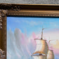 Original Maritime Oil Painting – Naval Battle Scene – Signed J. Harvey , Framed (Copy)